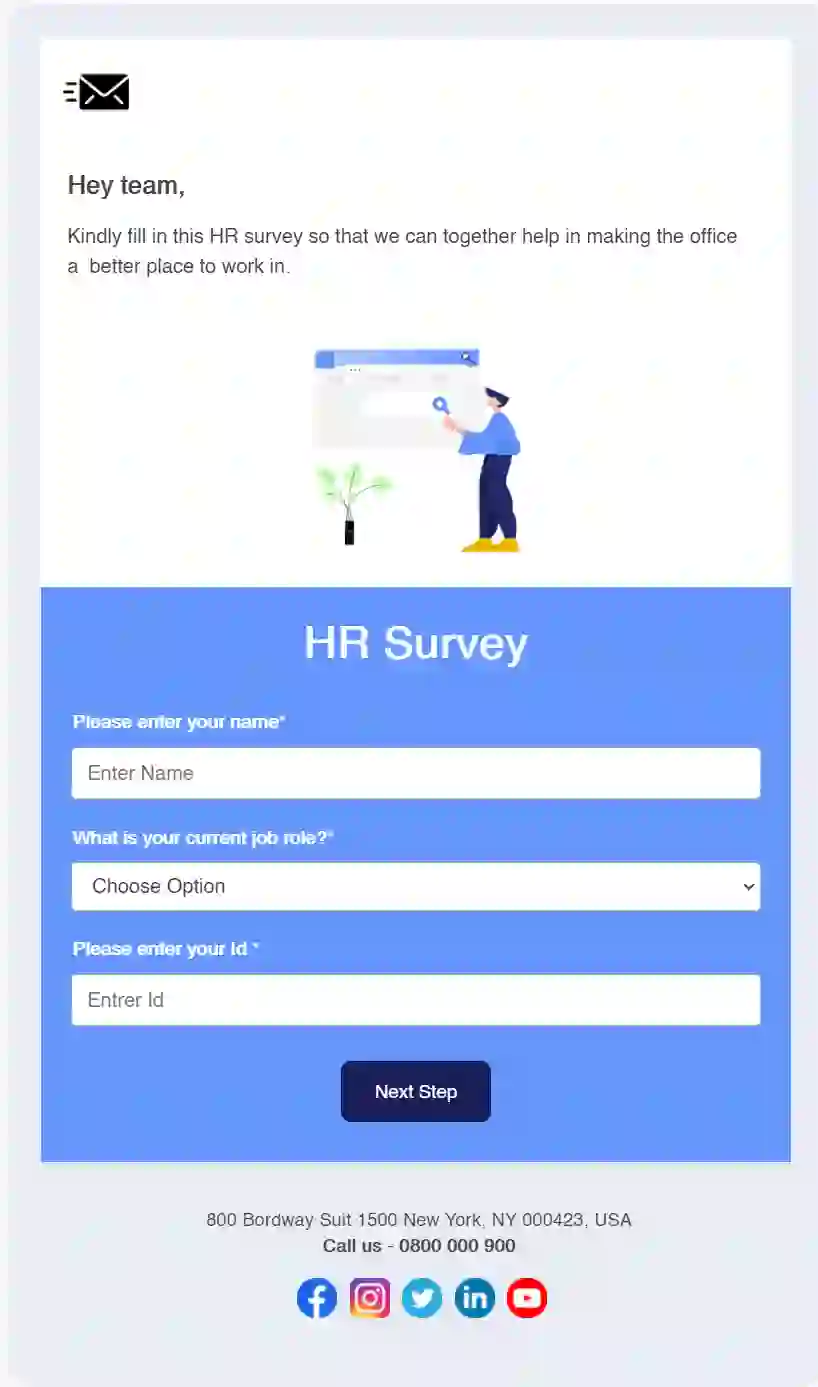 HR Survey Email Template