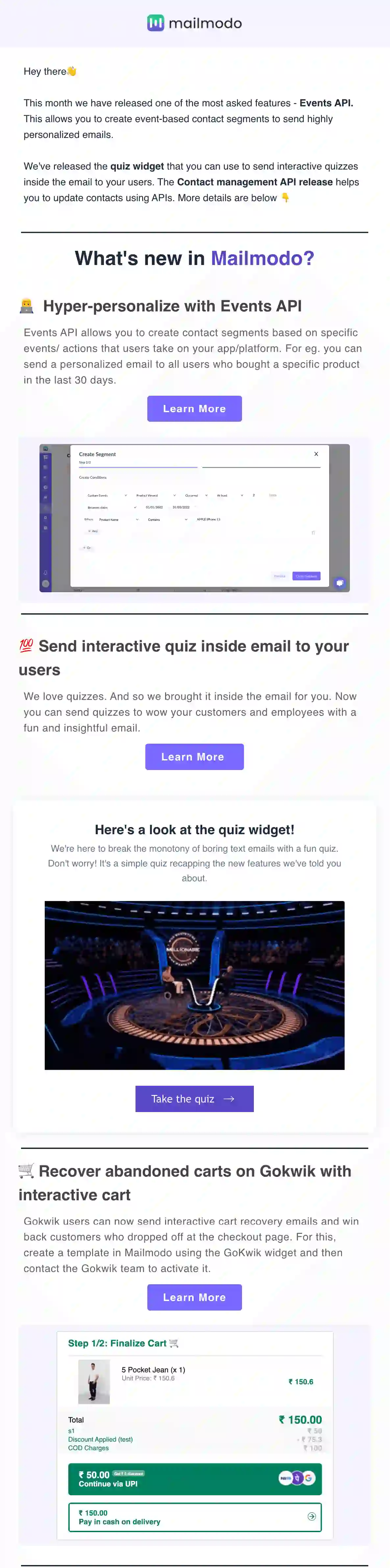 Product Update Email Template