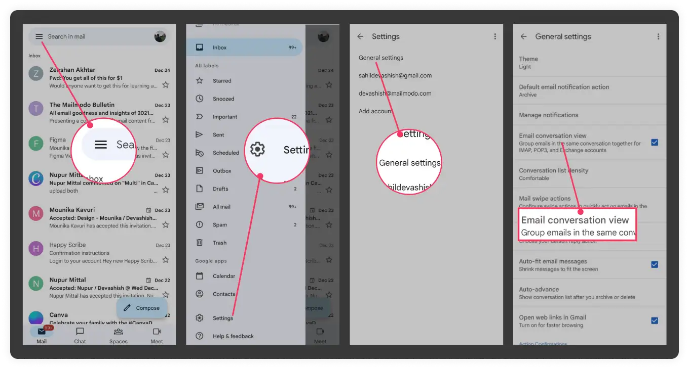 Keep your conversations organized with chat threads!