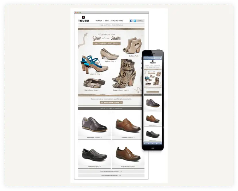 Responsive email design - on desktop and on the mobile device