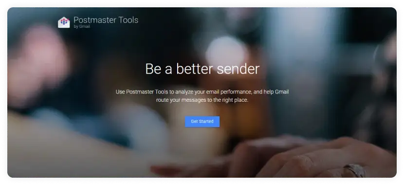 google postmaster homepage