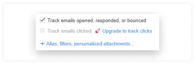 Mail merge configuration popup