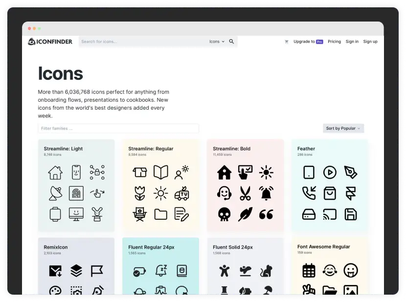 Round Icons - 45,000 Premium Icon Packed in One Bundle Flat Line Glyph