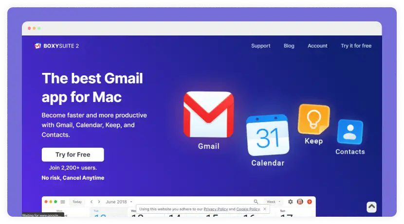 Boxy for gmail