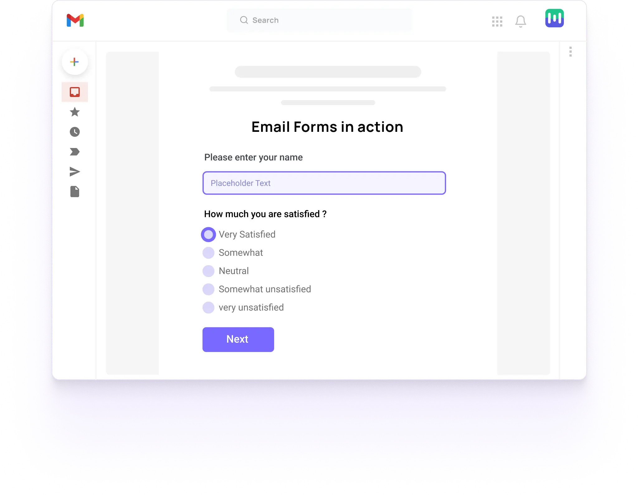 Forms in email