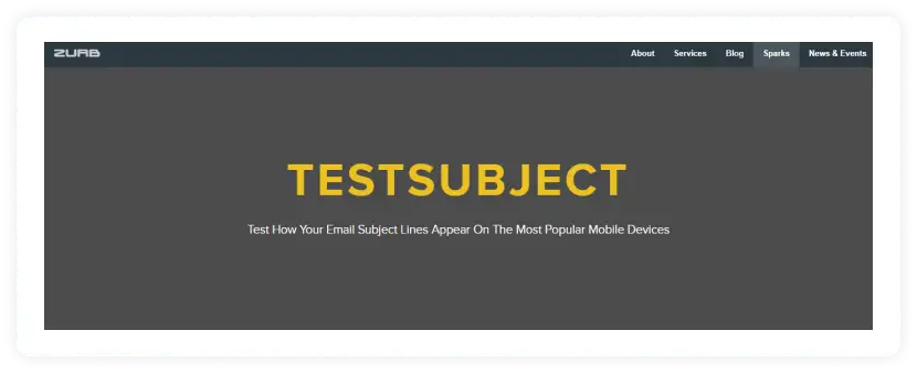 TestSubject by Zurb