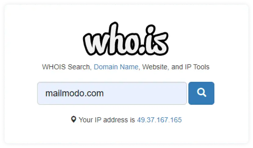 Enter your domain name