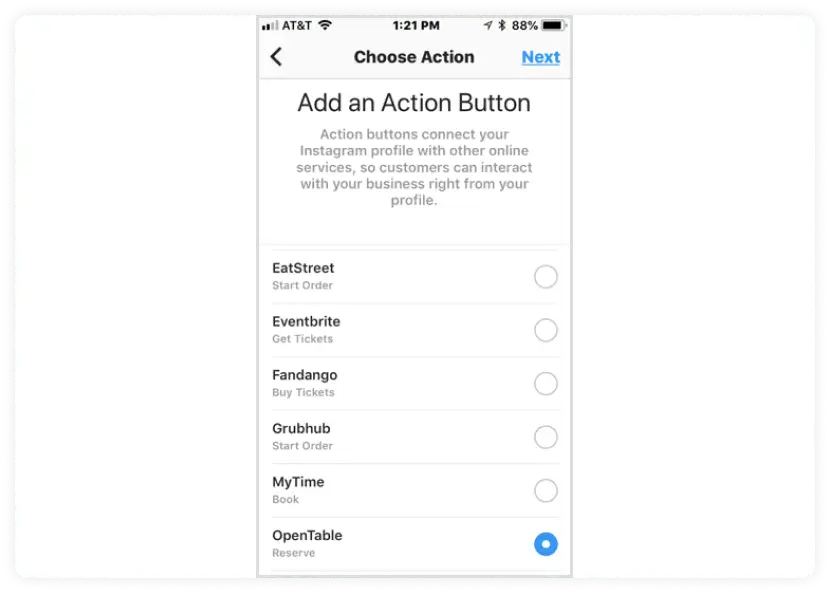 call-to-action button