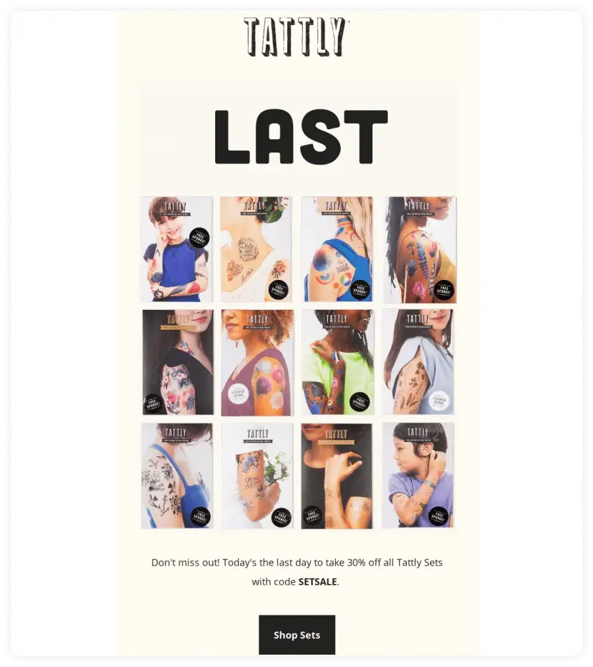 Tattly email