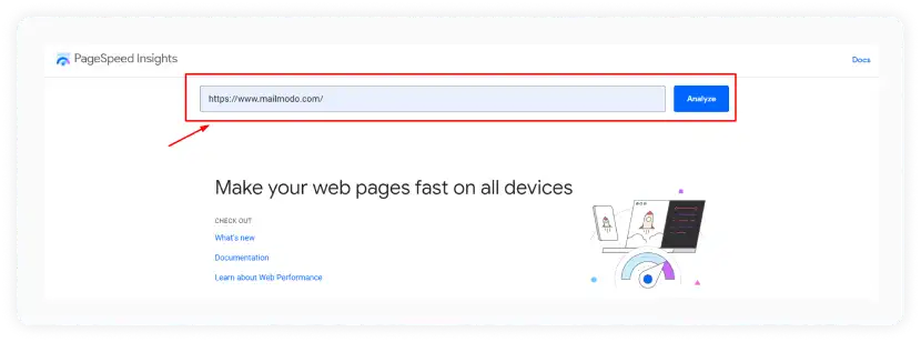 PageSpeed Insights screenshot