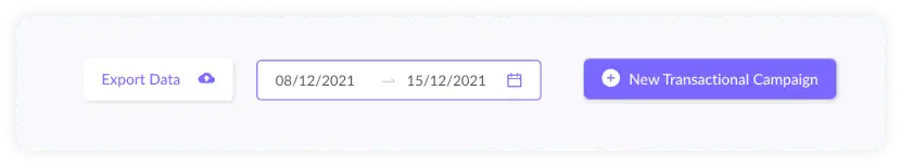 New Transactional Campaign button