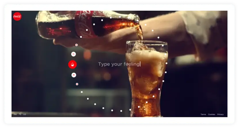 Coca-Taste Cola's the Feeling microsite