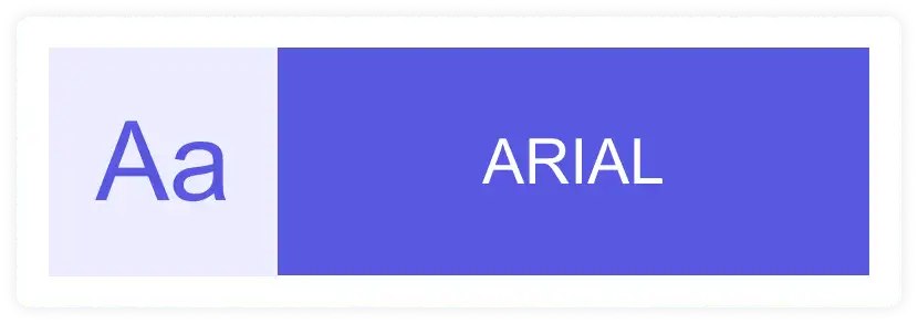 Font: Arial