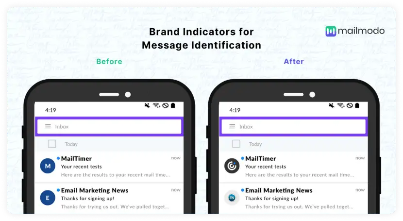 Brand indicator for message identification (BIMI) example