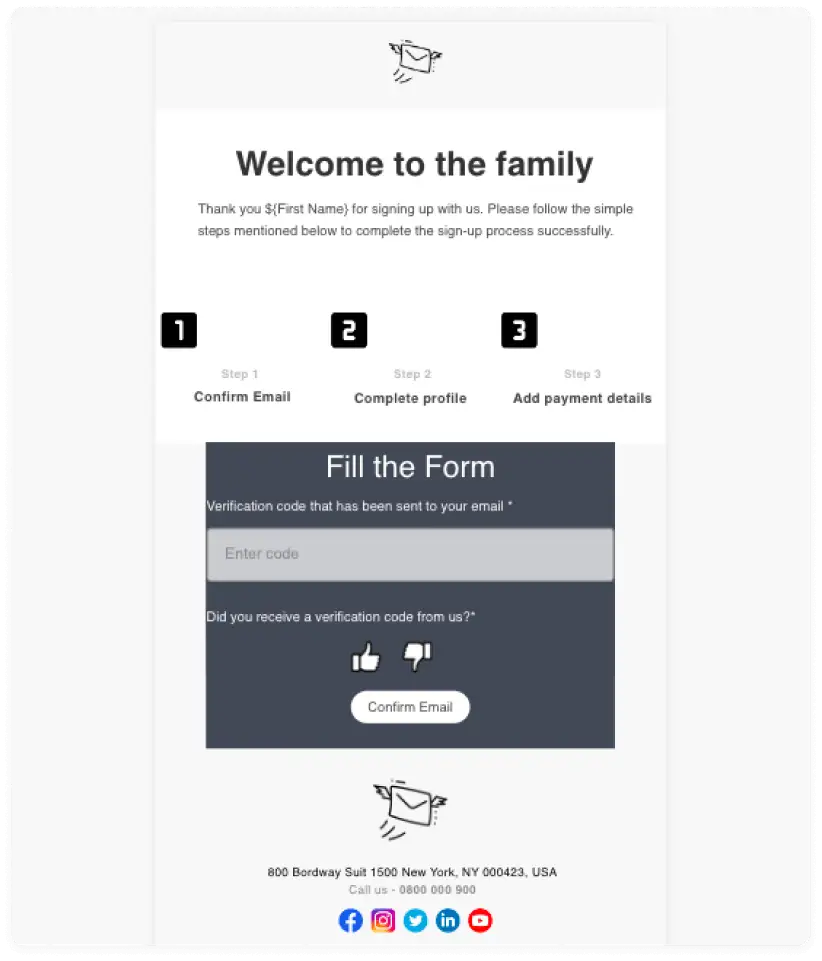 Sign-up form