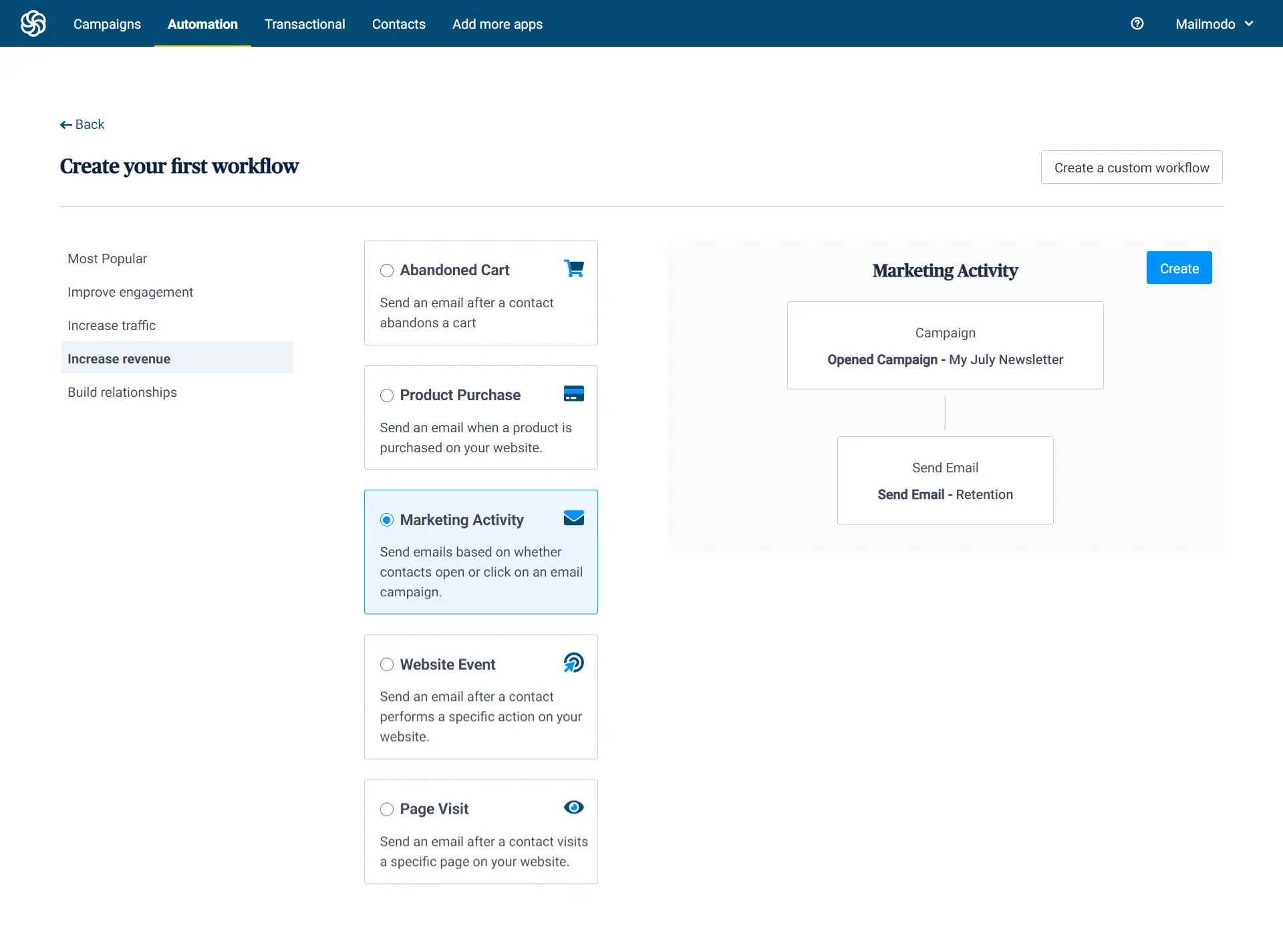 Sendinblue Premade Email Automation Workflows