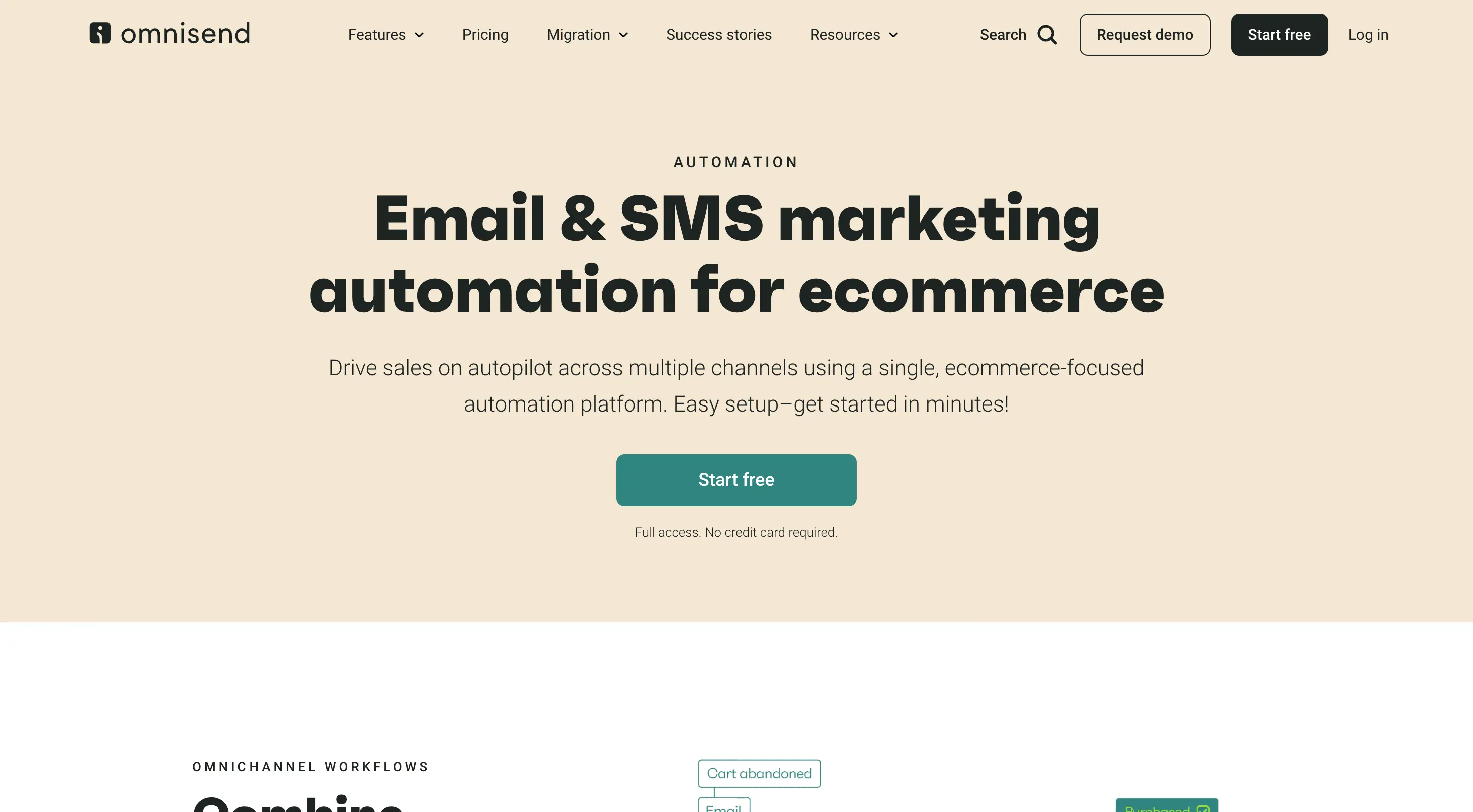 Omnisend: Ecommerce Email Marketing and SMS Platform