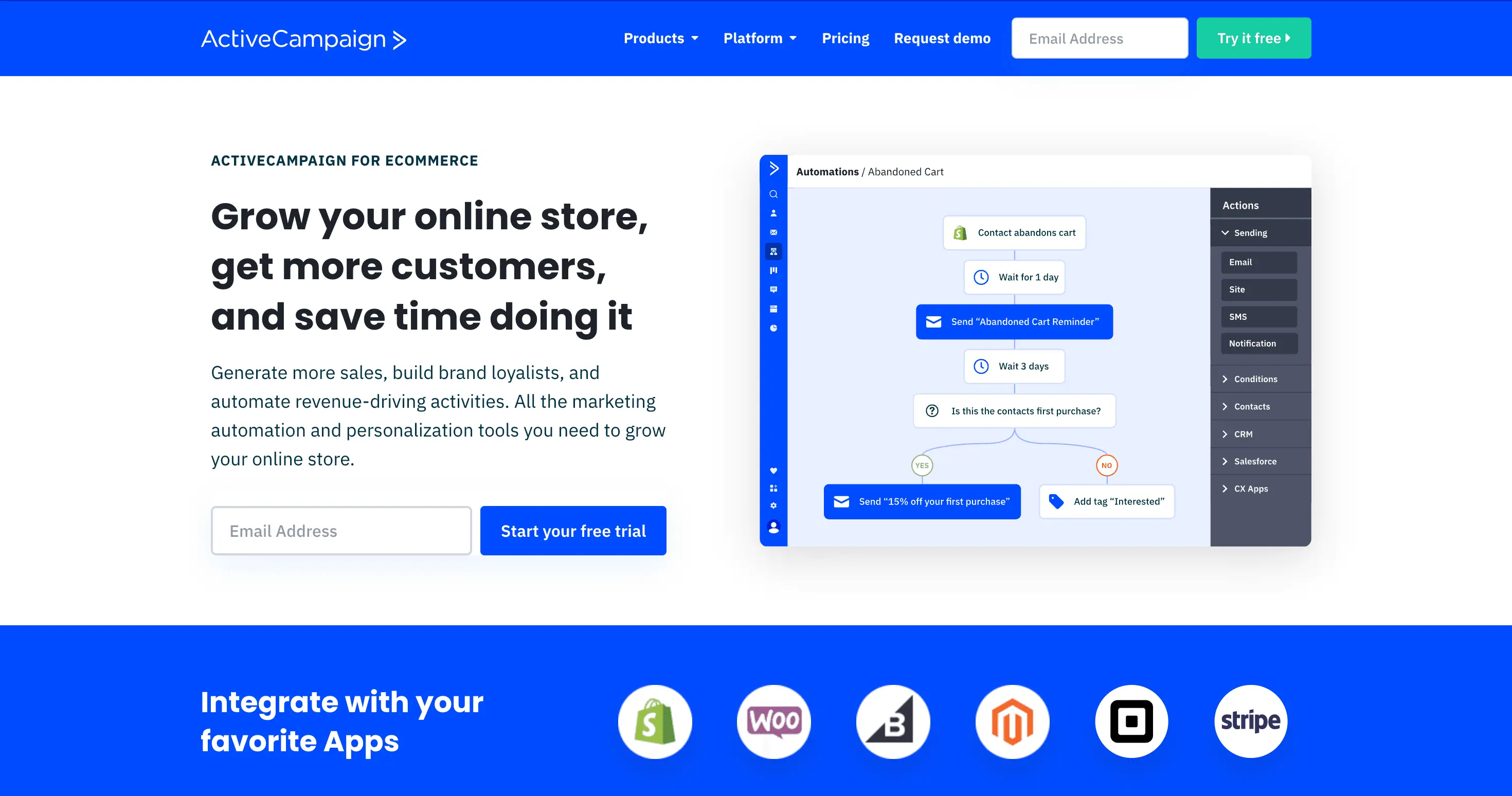 ActiveCampaign - Ecommerce Marketing & Sales Automation