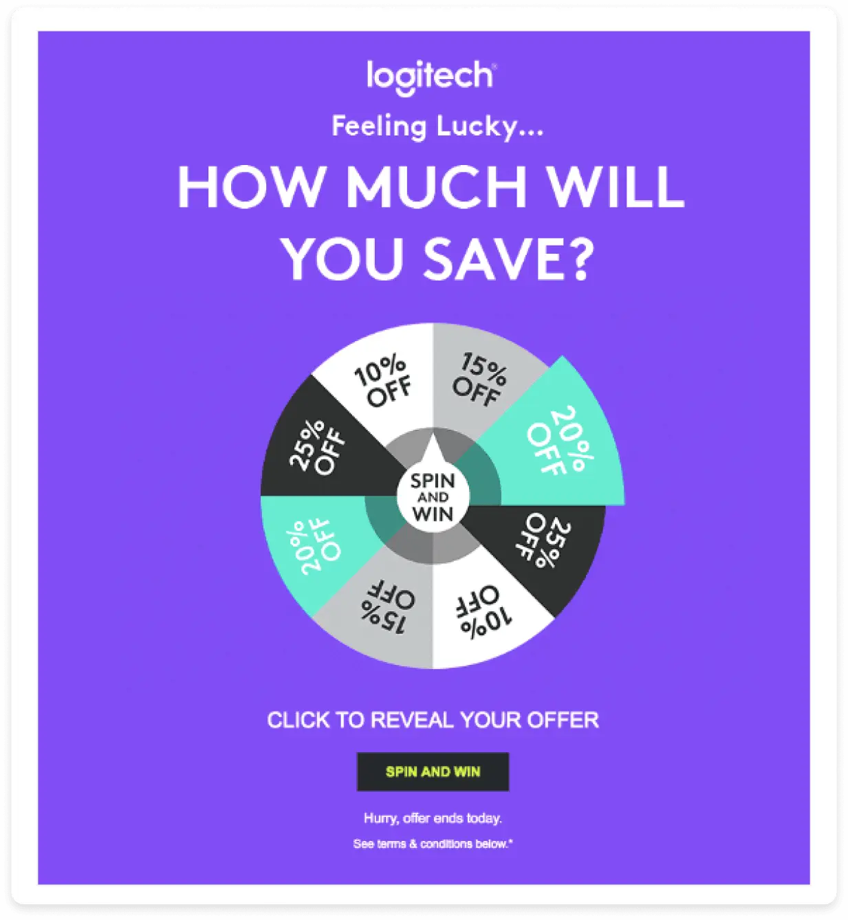 An image showing logitech's spin and win