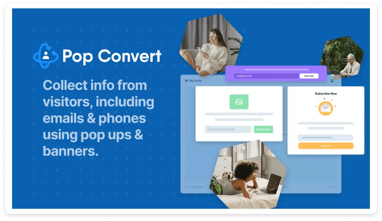 An image showing pop convert email popup app on shopify