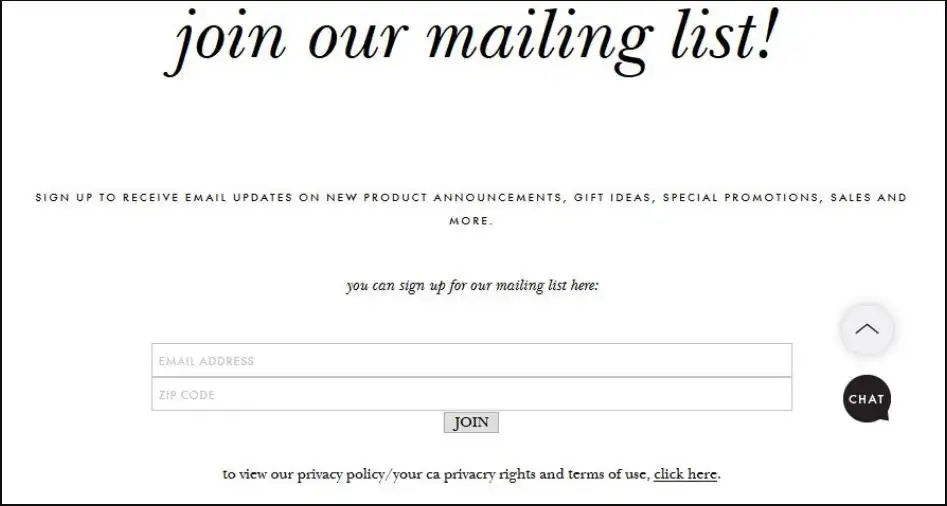 kate spade newsletter example