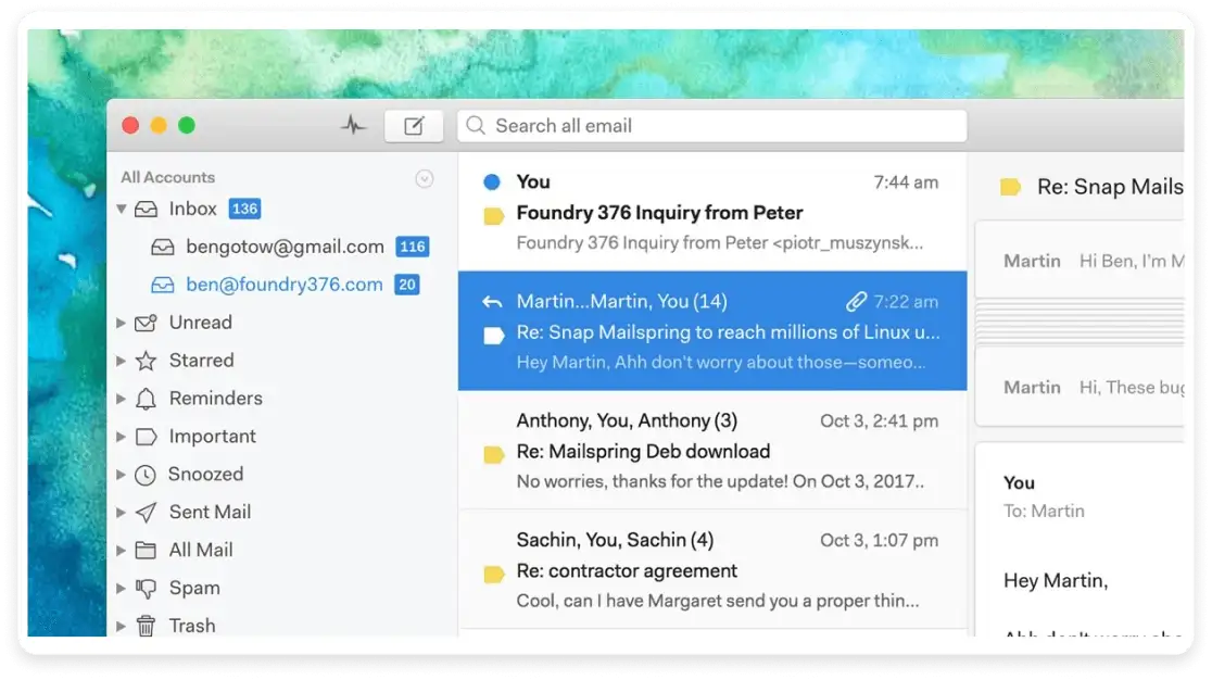 An image showing mailspring