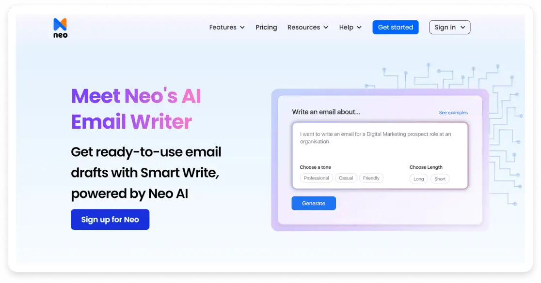 GhostWrite landing page