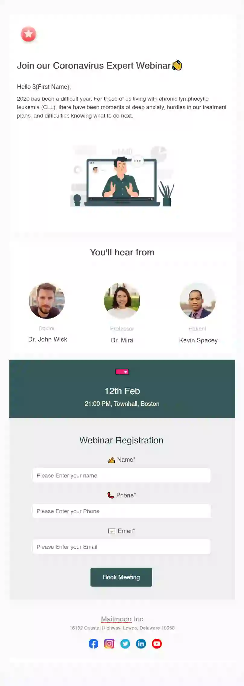 Webinar Registration Email 