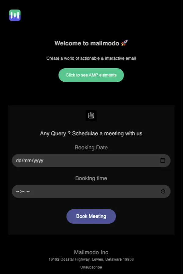 Demo Booking Email 