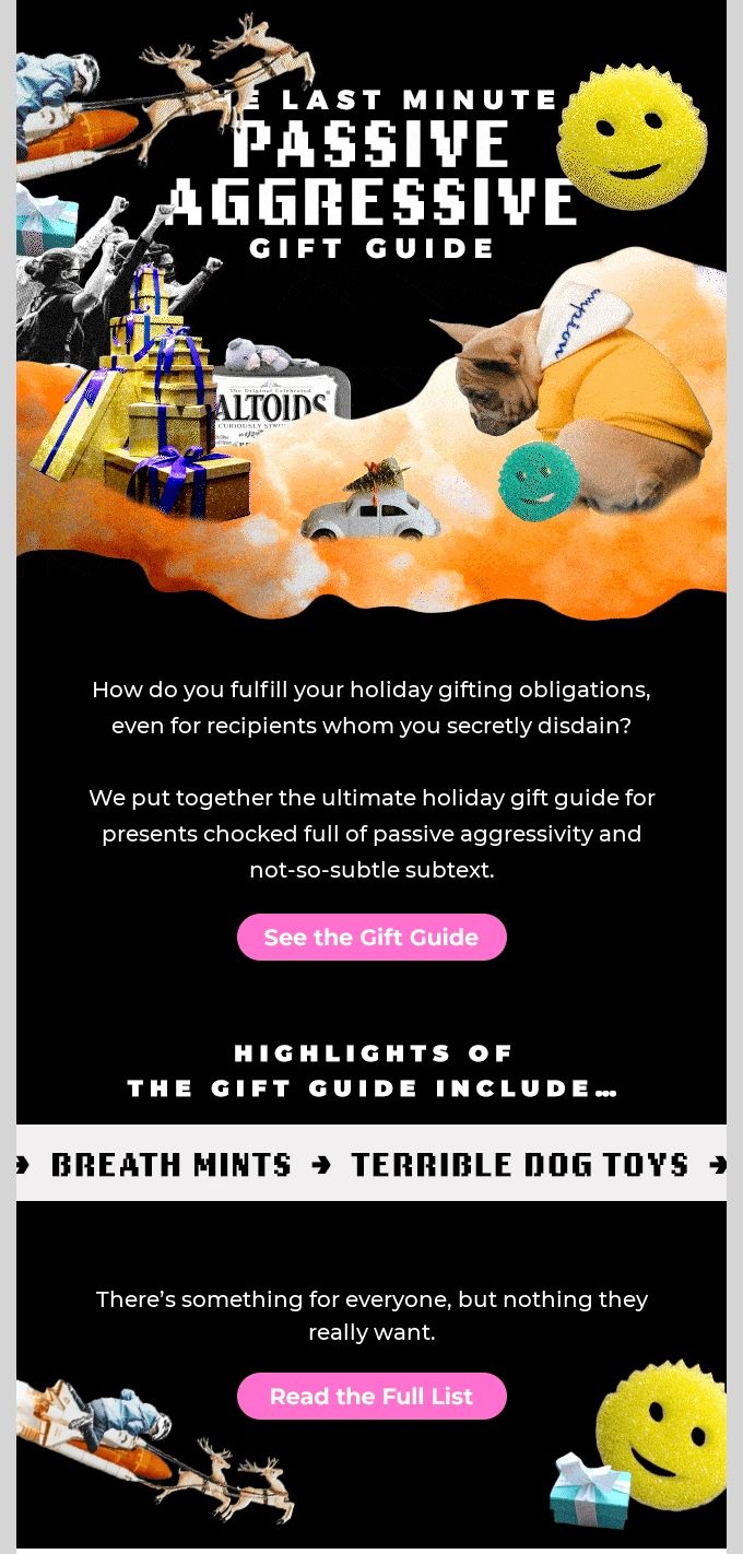 Gift guide for people you hate.