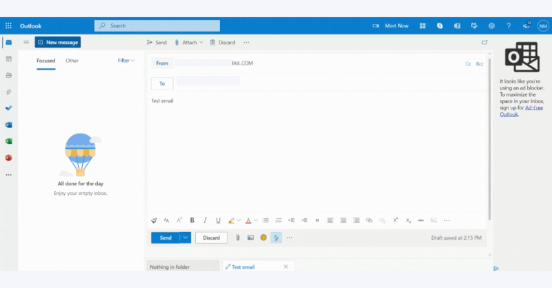 Steps to send email attachments in Outlook