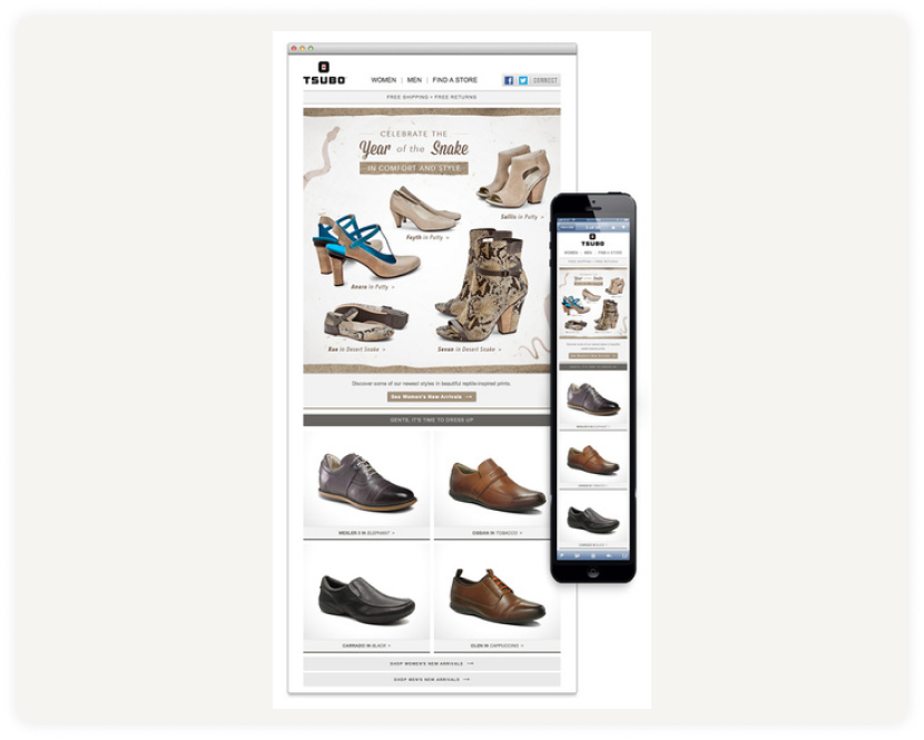 Responsive email design - on desktop and on the mobile device