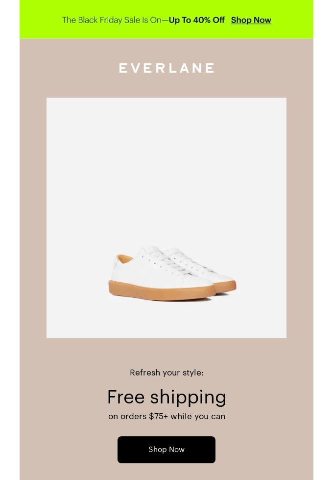 everlane email header design