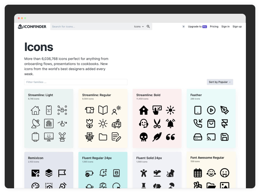 Icon finder