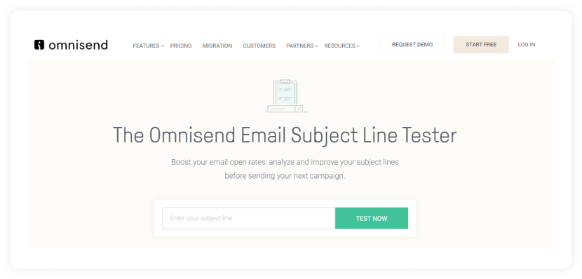 4. Omnisend Homepage