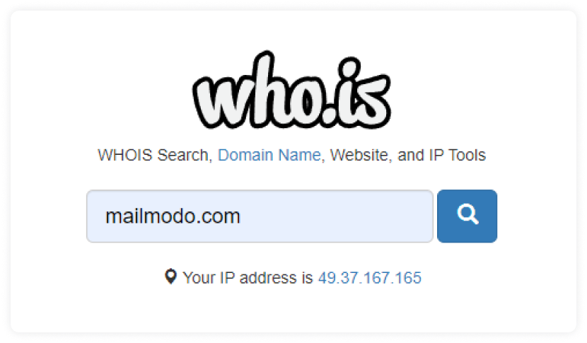 Enter your domain name