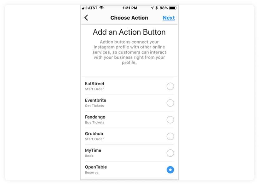 call-to-action button