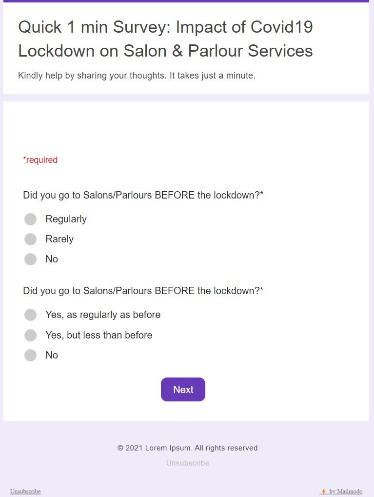 Mail Survey Examples Survey Emails Guide With Examples MailerSend