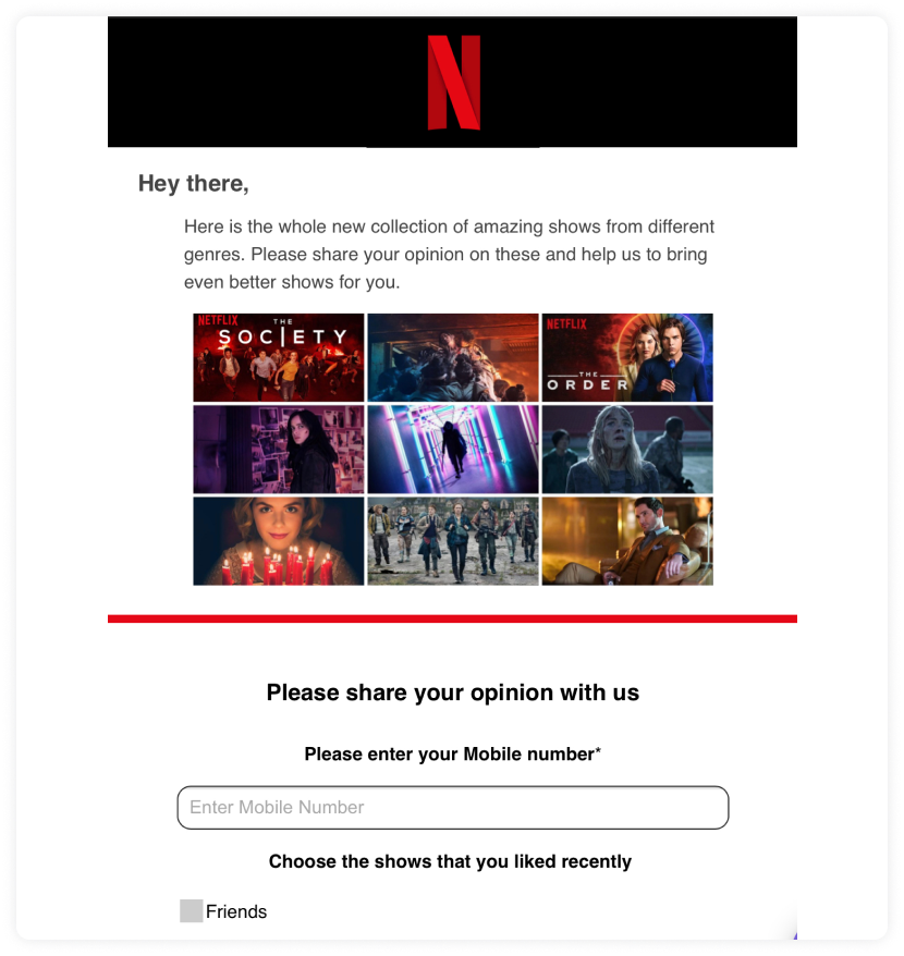 Entertainment email design