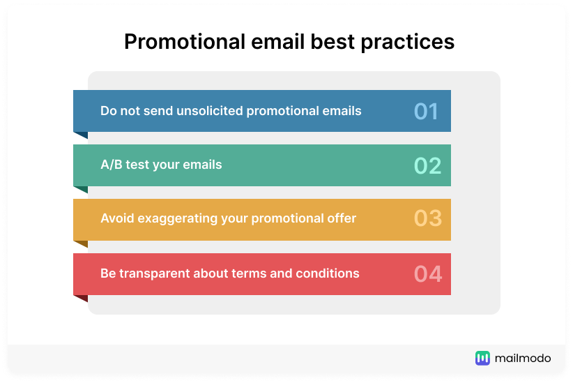 Promotional email best practices