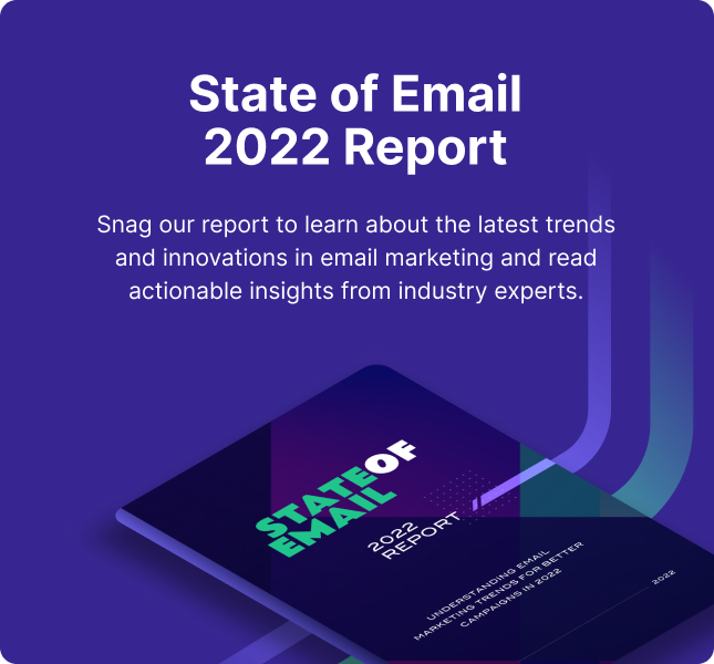 State of Email 2022 Report Banner