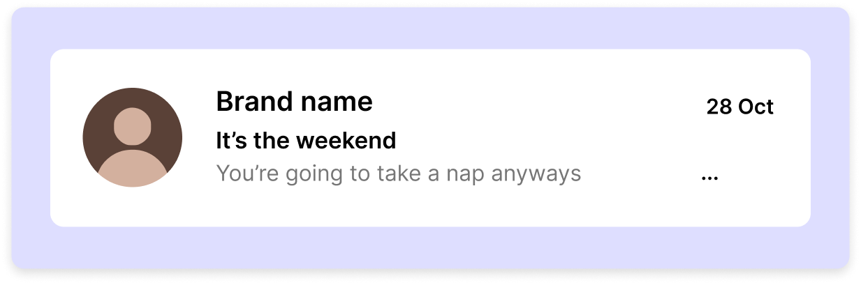 Preview text: You're going to take a nap anyways