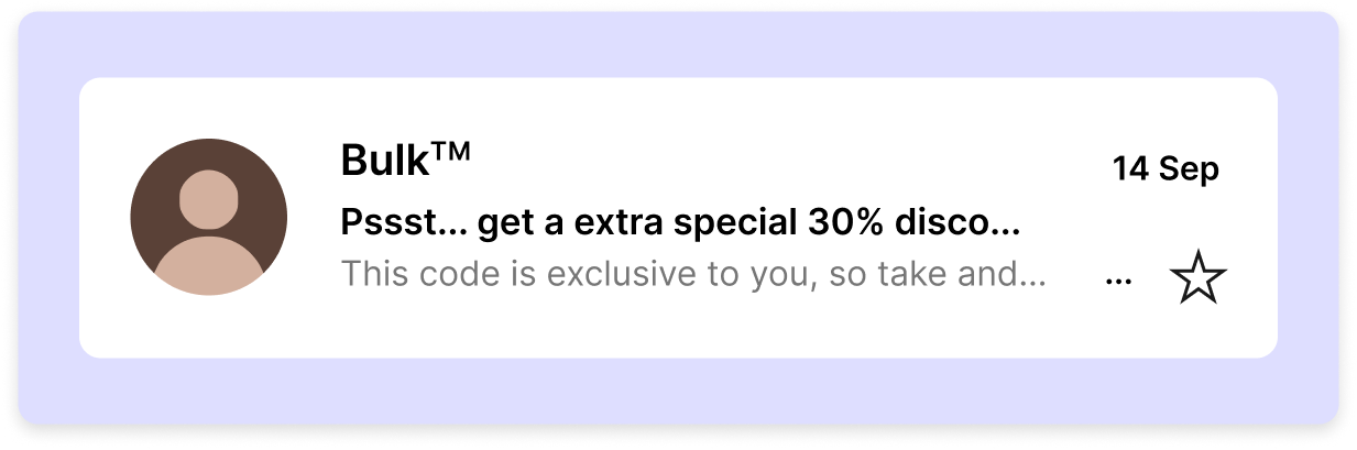 Preview text: This code is exclusive to you, so take and..