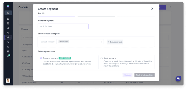 Segment feature