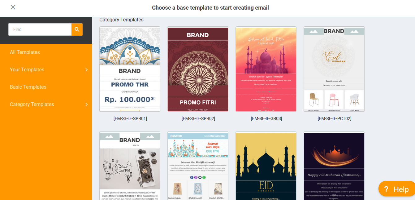 template email idul fitri