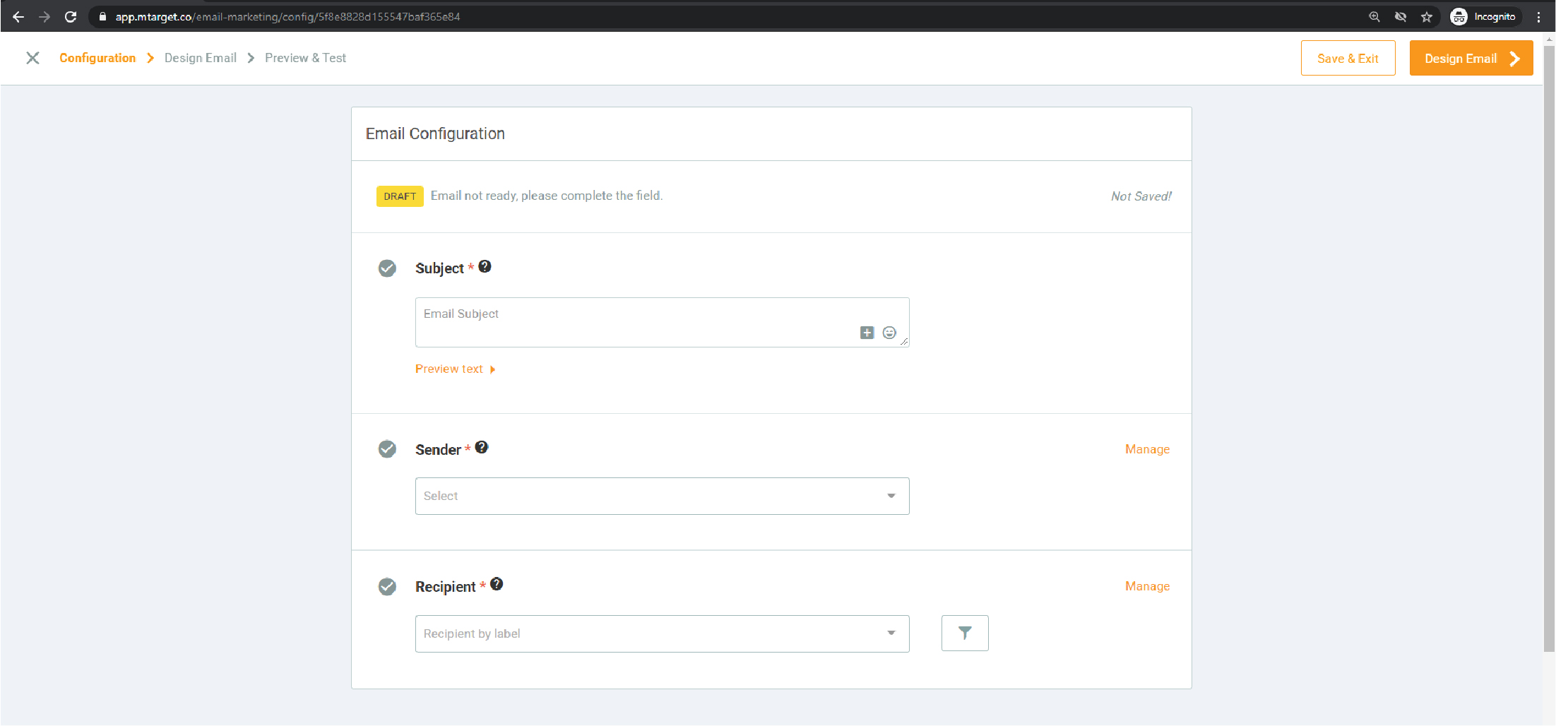 (Composing email marketing)