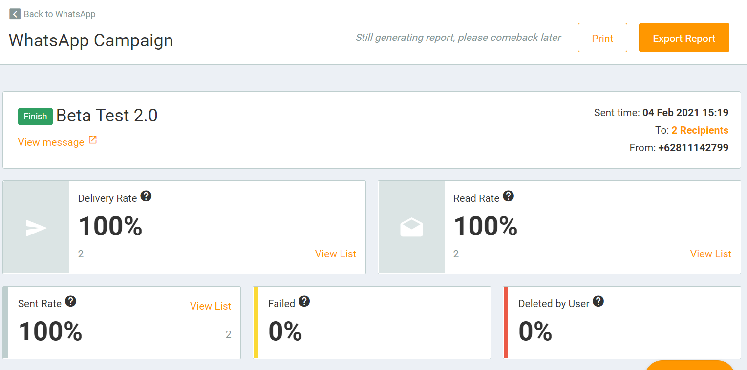 About WhatsApp Report MTARGET Tutorial