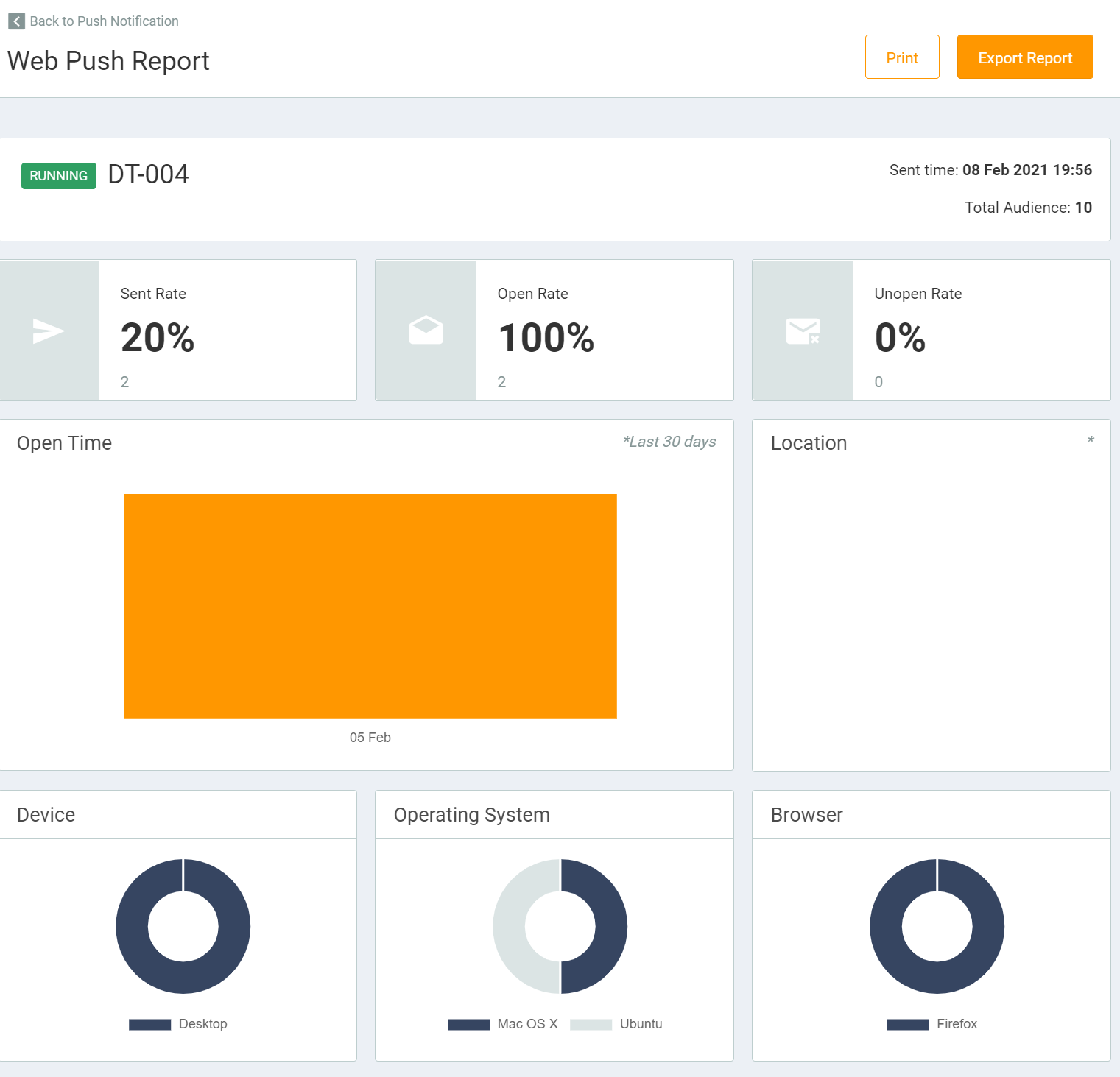 pushcampaign MTARGET Tutorial