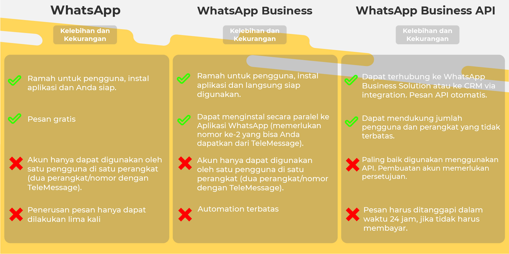 (perbedaan antara WhatsApp, WhatsApp Business, dan WhatsApp Business API)