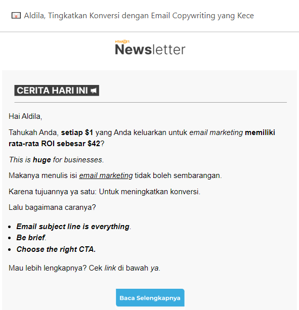 (Email marketing)